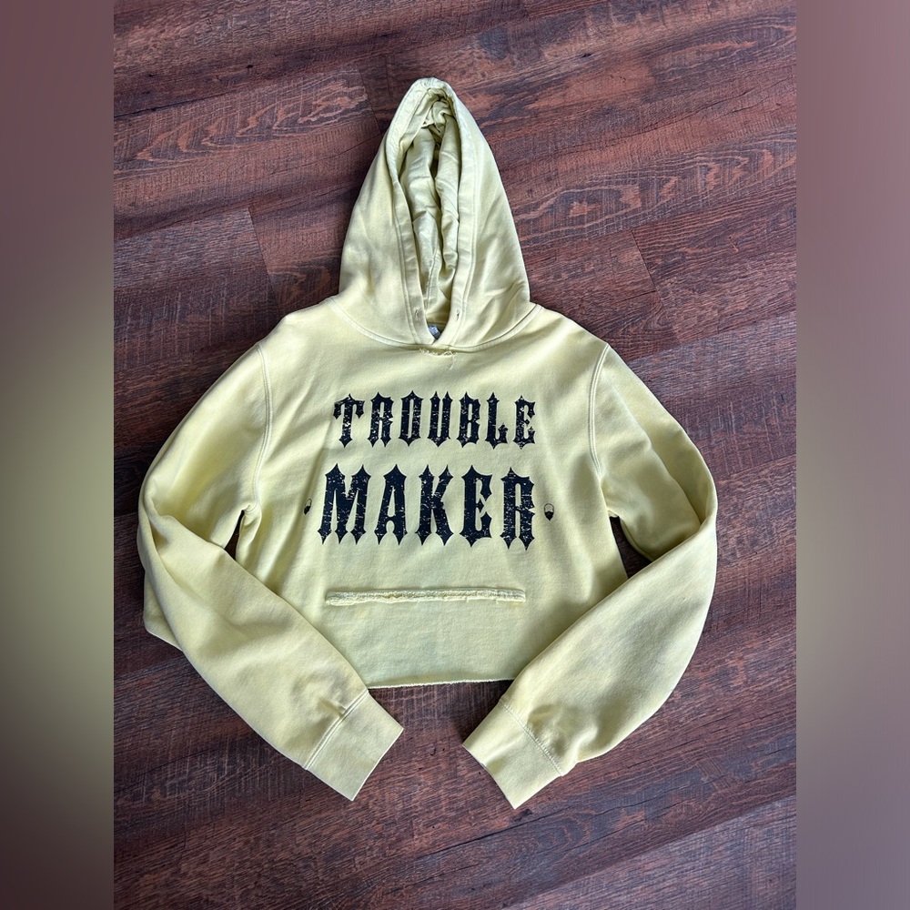 The Drive Trouble Maker Crop Hoodie